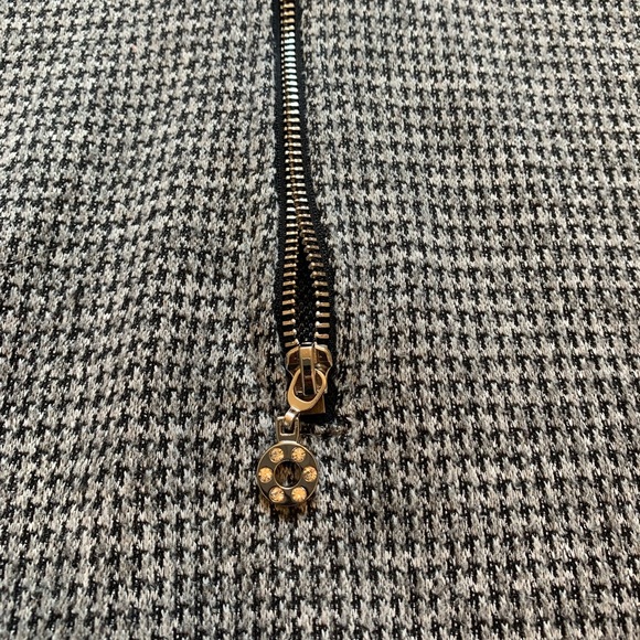 Artex Fashions Black & White Houndstooth 1/4 Zip Sweater 2X - Picture 4 of 9